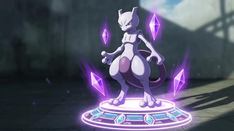 Évolution et niveaux de Mewtwo